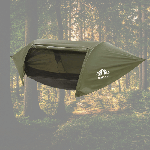 test-erfahrungen-Hängemattenzelten-night-cat